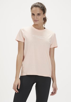 Endurance WANGE MELANGE - Sports T-shirts - dusty peach