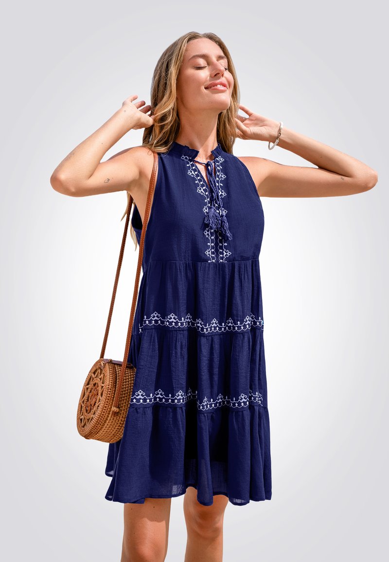 Cupshe Robe de jour - dark blue