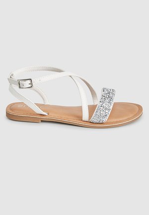 ROSE GOLD CROSS STRAP SANDALS (OLDER) - Sandalen - white