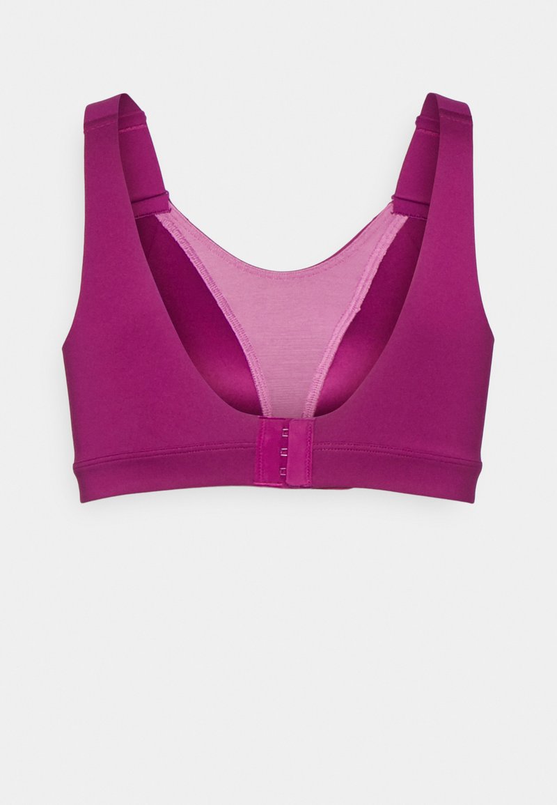 Nike Performance ALPHA BRA - Sutiã desportivo de alto suporte - sangria/light bordeaux/light bordeaux/black