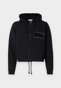 ZIP UP HOODIE - Zip-up sweatshirt - black
