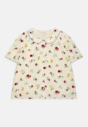 GAP GAP X DOEN FLORAL TOP - Button-down blouse - ivory
