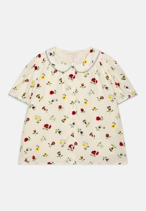 FLORAL - Bluza z gumbi - ivory