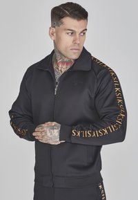 SIKSILK - FULL ZIP TRACK - Vetoketjullinen college - black Pienoiskuva 1