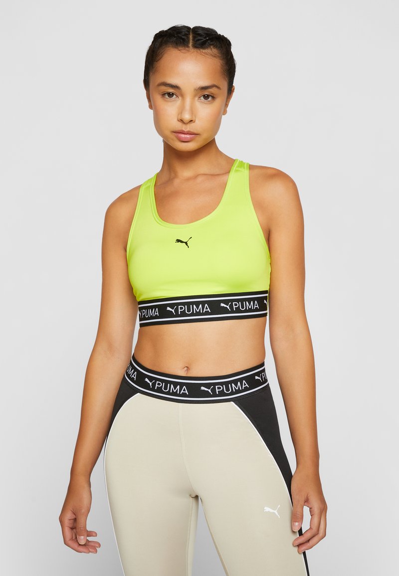 Puma - KEEPS ELASTIC BRA - Sportmelltartó közepesen nehéz sportoláshoz - lime pow, Nagyítás