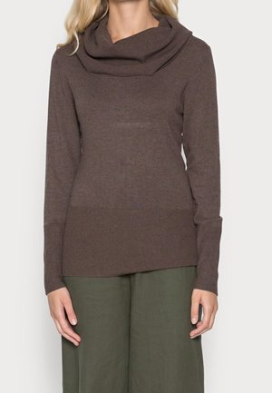 Pullover - mottled brown