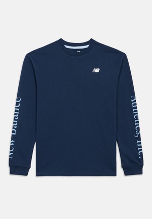ATHLETICS GRAPHIC TEE - Camisola de manga comprida - navy