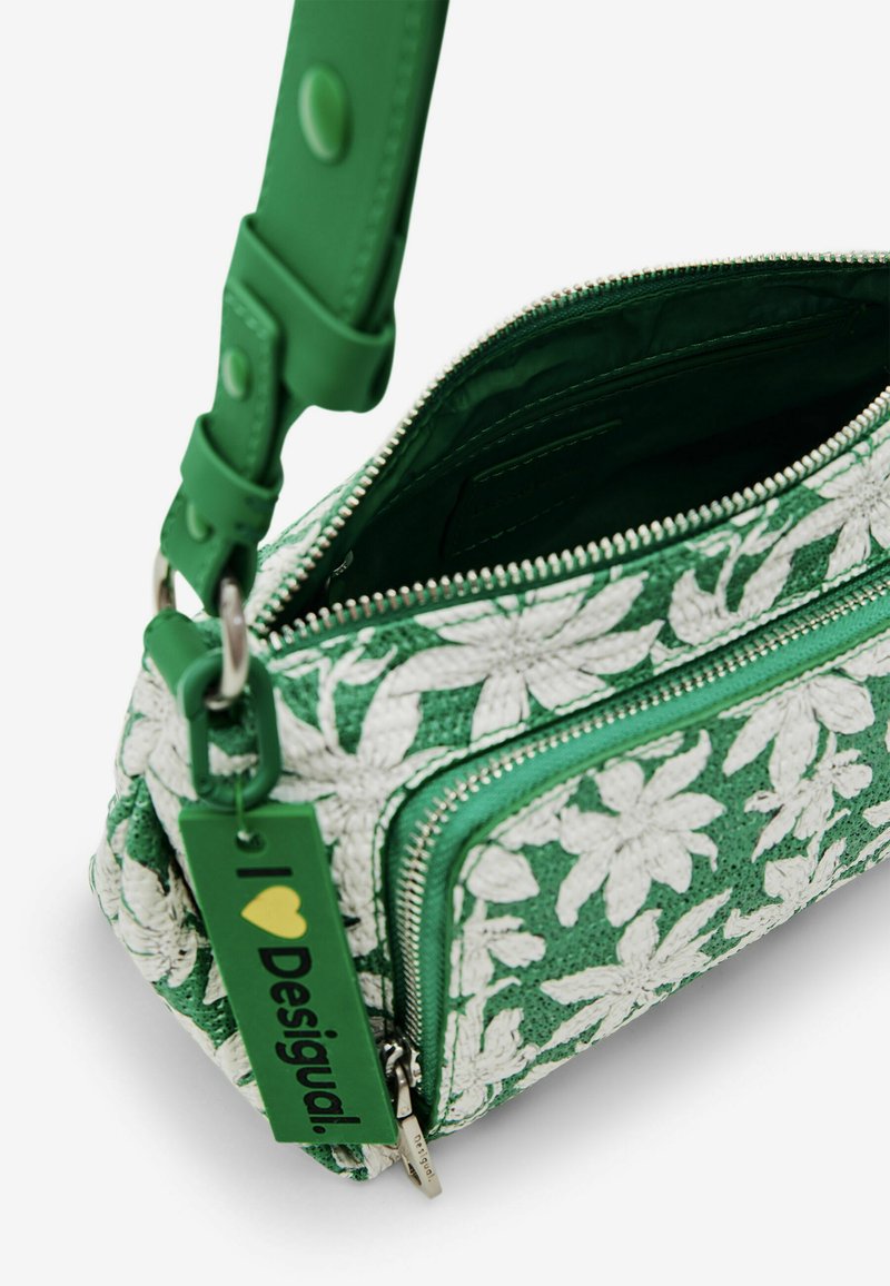 Sac Bandoulière Desigual Half Logo 23 Vert - Polyuréthane - Neuf Avec étiquettes