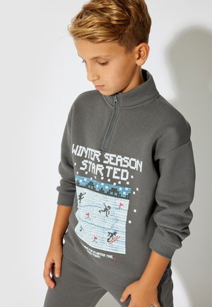 HIGH NECK - Sweatshirt - anthracite