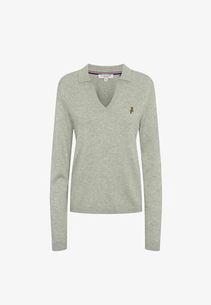 U.S. Polo Assn., UWLILWAN POLO LONG SLEEVE - Pikeepaita - grey melange