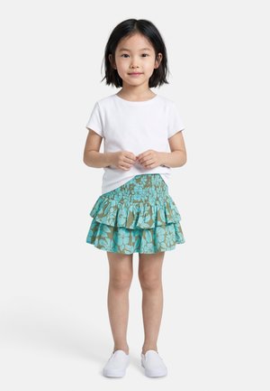 GLOW GIRL - Μίνι φούστα - green/blue