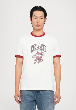 Armani Exchange T-shirt con stampa - off white