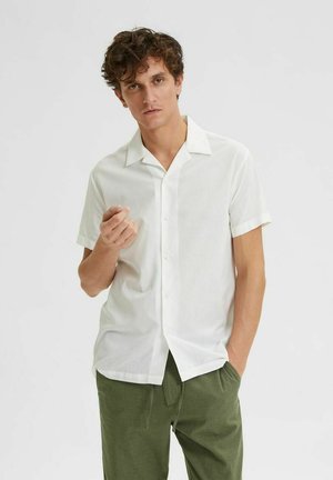 Selected, SLHREG-AIR SS - Camicia - cloud dancer