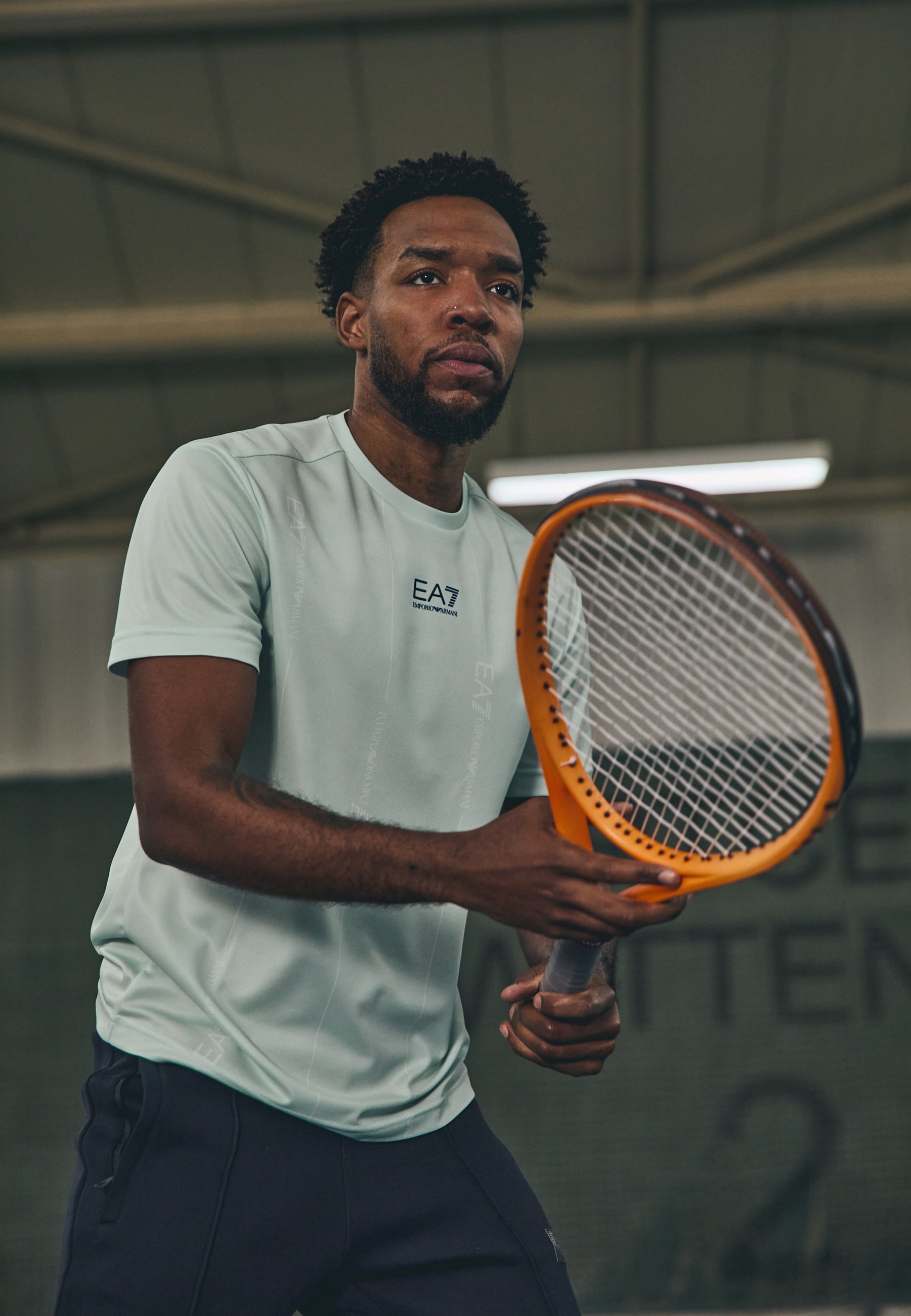 EA7 Emporio Armani TENNIS PRO TEE Sports T-shirt pale blue