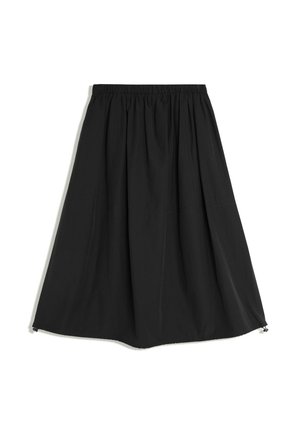 Bershka, TECHNICAL PARACHUTE MIDI SKIRT WITH SEAM DETAILS - Jupe trapèze - black