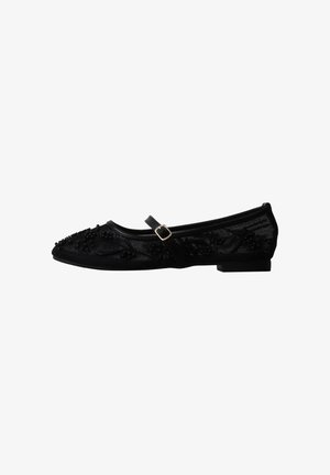 Super Mode, BALLERINE À BRIDES SUPER MODE ORENA PARIS - Ankle strap ballerina shoes - noir