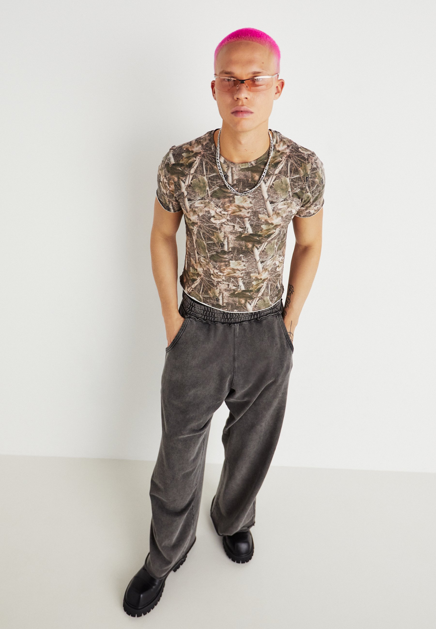 Jaded London WOODLAND SHRUNKEN TEE - T-Shirt print - multi