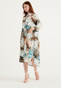 Herita BUTTONED - Skjortklänning - turquoise