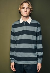 Next RUGBY - Poloshirts - slate grey stripe