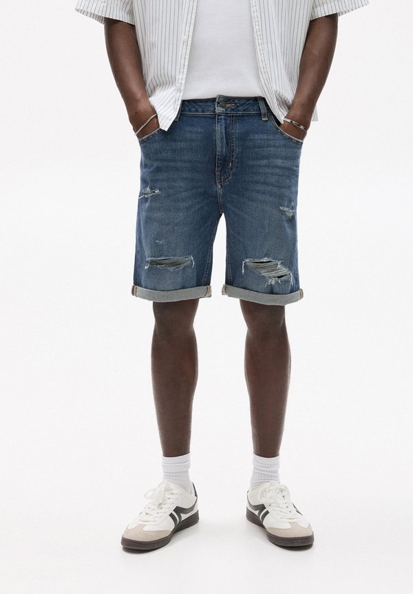 RIPPED BERMUDA  - Jeans Shorts