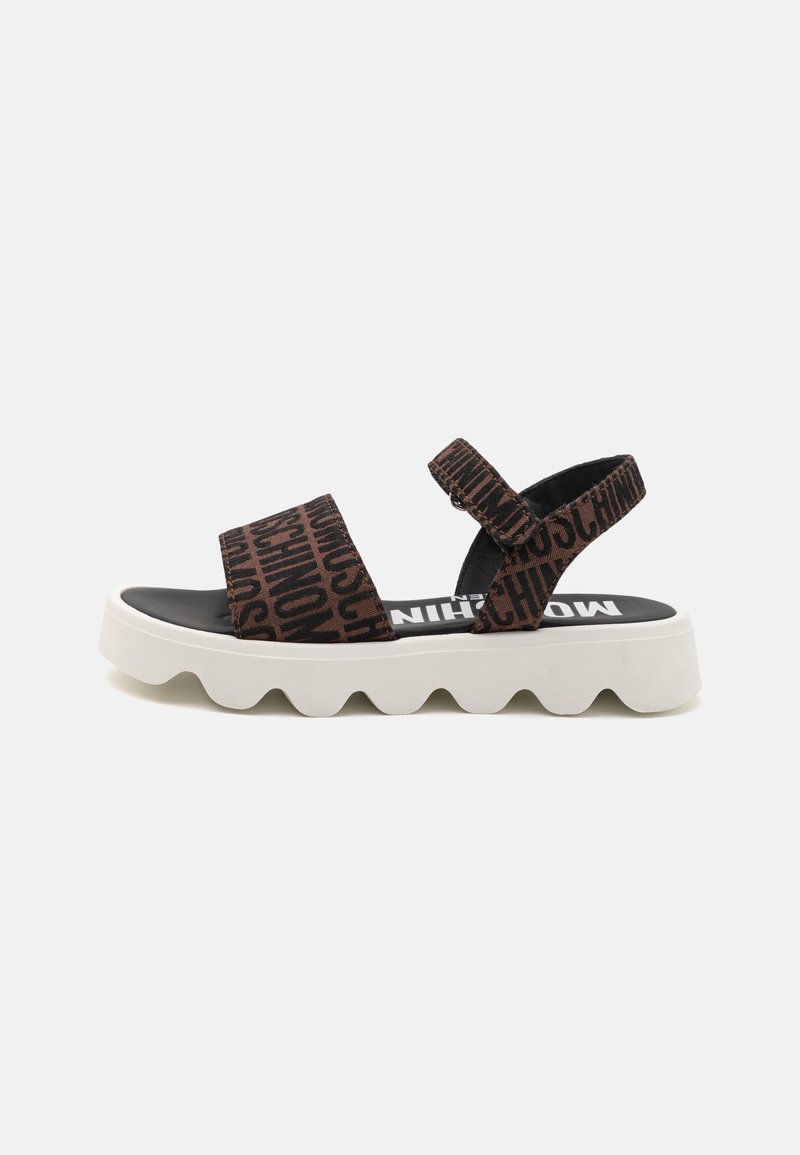 MOSCHINO - UNISEX - Sandalai - brown/black, Padidinti