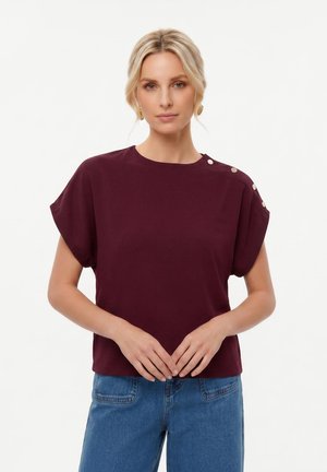 Anna Field, T-shirt print - reddish brown