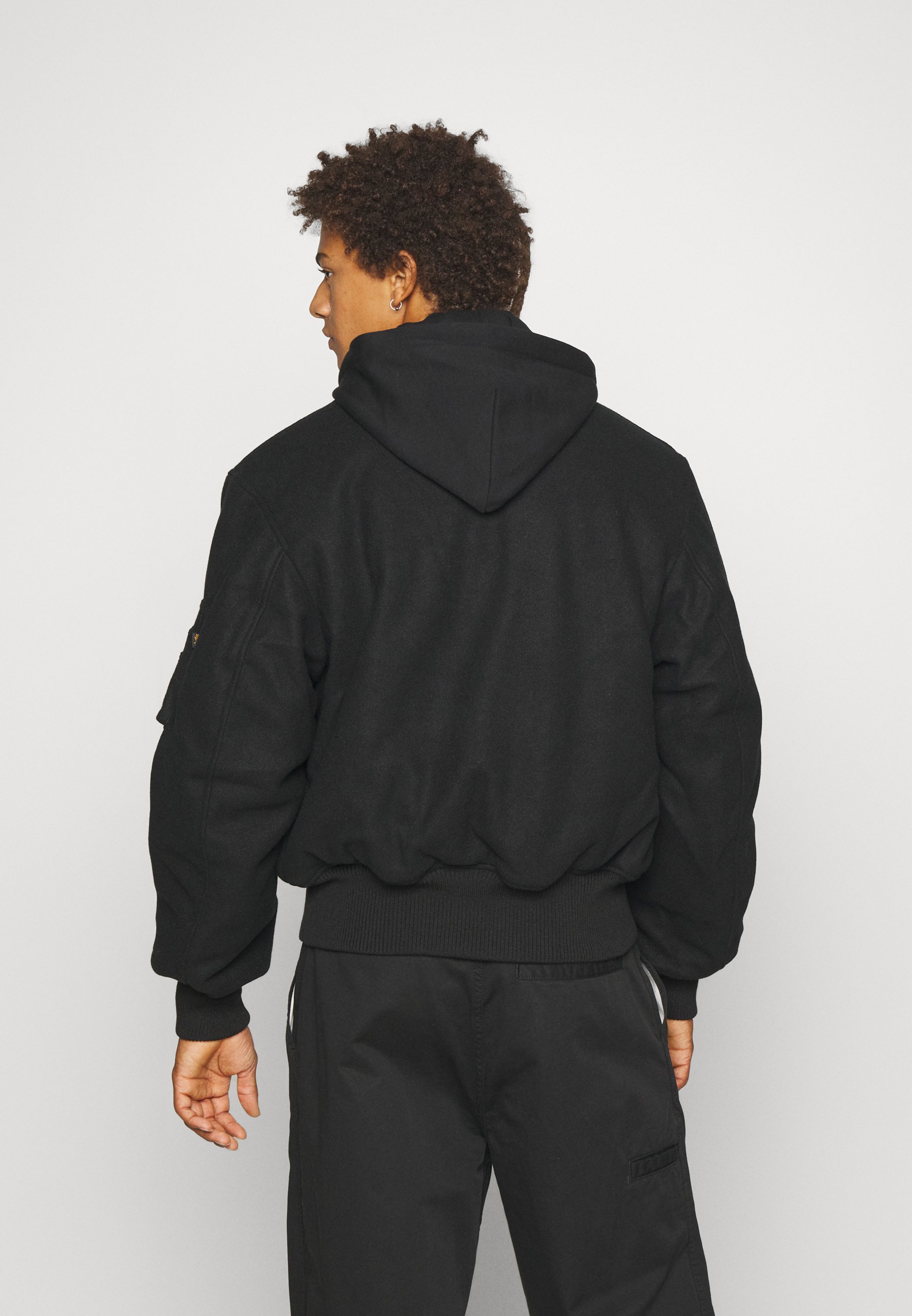 Alpha Industries CWU ZH WOOL - Bomber Jacket - black - Zalando Alpha Industries CWU ZH WOOL - Bomber Jacket - black - Zalando
