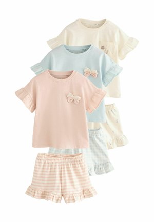 REGULAR FIT - SET 3 PACK  - Šorti - blue