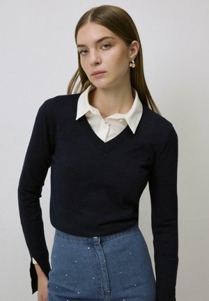 Touché Privé SOFT TEXTURED - Jumper - navy blue