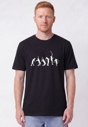 watapparel, TENNIS EVOLUTION UNISEX - Print T-shirt - black