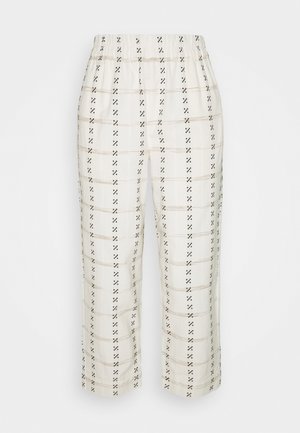 PRINTED TAPERED HUSTON - Trousers - beige