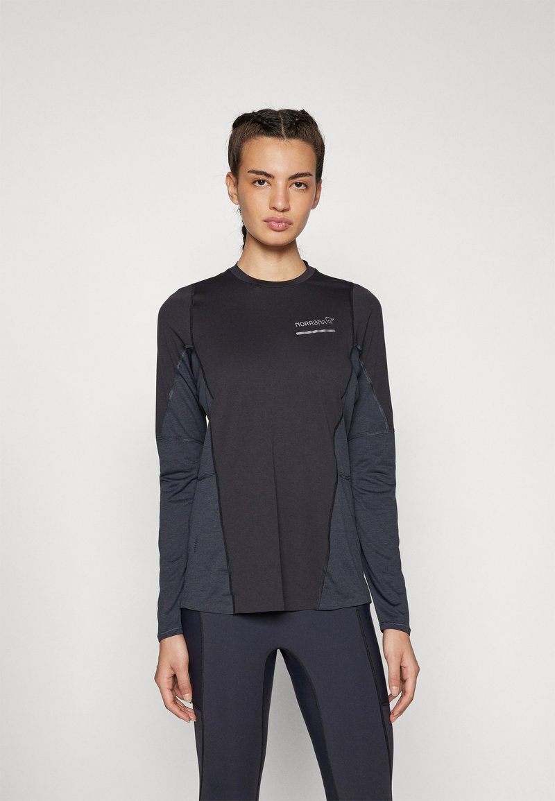 Norrøna SENJA EQUALISER LIGHTWEIGHT LONG SLEEVE - Top dugih rukava - caviar