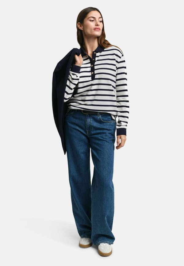 BRETON STRIPE - Long sleeved top - cream2