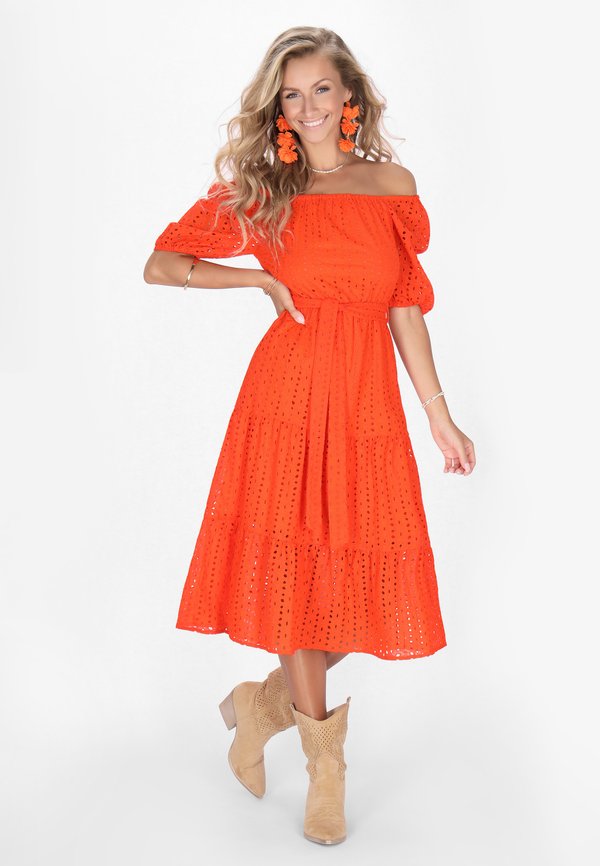 Freizeitkleid - orange