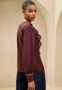 Lipsy Bluse - burgundy red