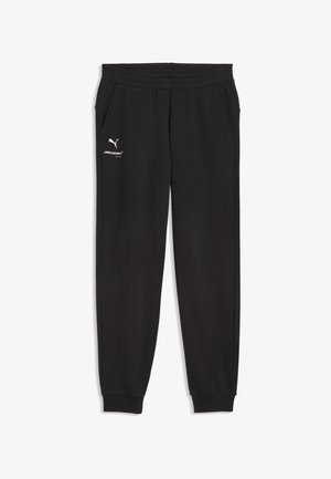 Sorte sweatpants med smal pasform, elastisk talje og manchetter, sidelommer samt Puma- og McLaren Racing-logoer på venstre lår.