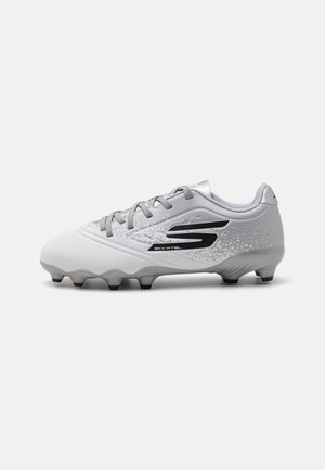 RAZOR JR YOUTH - Football boots firm ground - white/silver