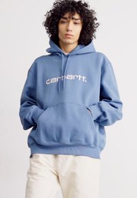 Carhartt WIP HOODED - Felpa con cappuccio - sorrent/white