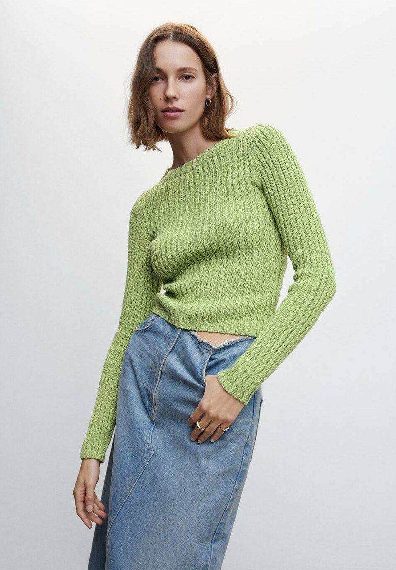 Mango ZACARIA Jumper vert/green Zalando.ie