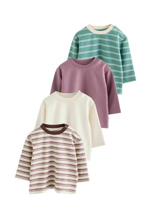 Next, REGULAR FIT - BABY LONG SLEEVE T-SHIRTS 4 PACK . - Long sleeved top - blue green stripe