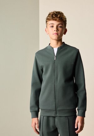 Next, REGULAR FIT - SMART BOMBER JACKET - Sweat zippé - green
