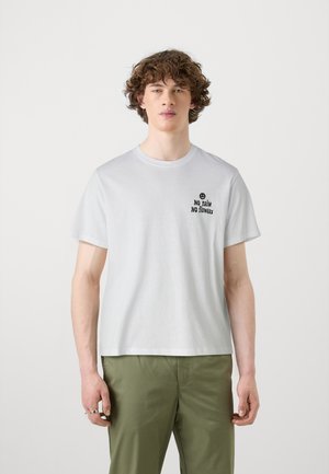 Jack & Jones JORWINGS TEE CREW NECK UNISEX - T-Shirt print - bright white