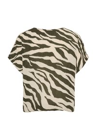 Kaffe KAMARITA - Bluza - sand green animal print