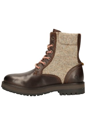 Lace-up ankle boots - dark brown