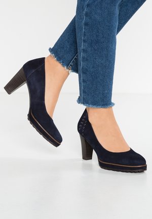 Plateaupumps - dark blue