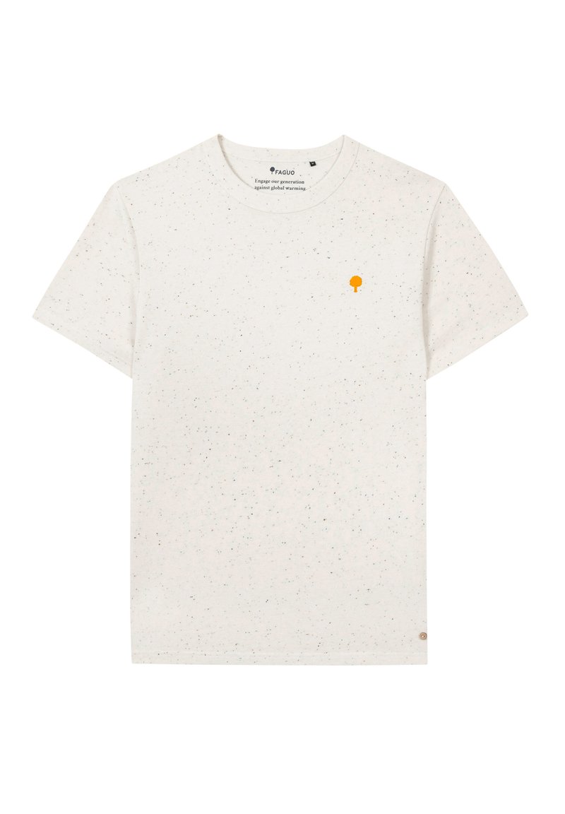 Faguo T-shirt basic wit Faguo T-shirt basic wit