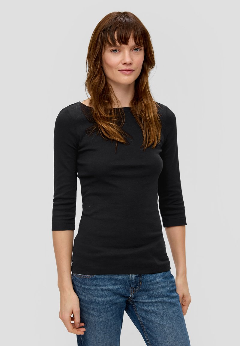 s.Oliver Langarmshirt - schwarz