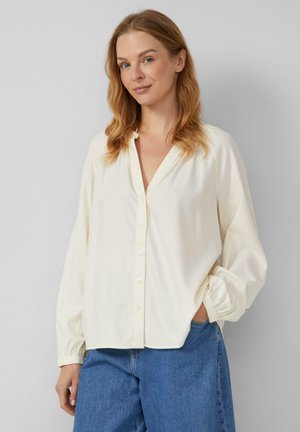 Overhemdblouse - creme