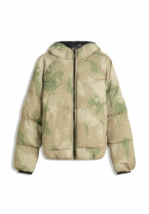 WITH HOOD - PUFFER - Zimní bunda - khaki
