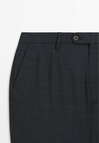 Massimo Dutti CHECK SUIT - Anzughose - dark blue